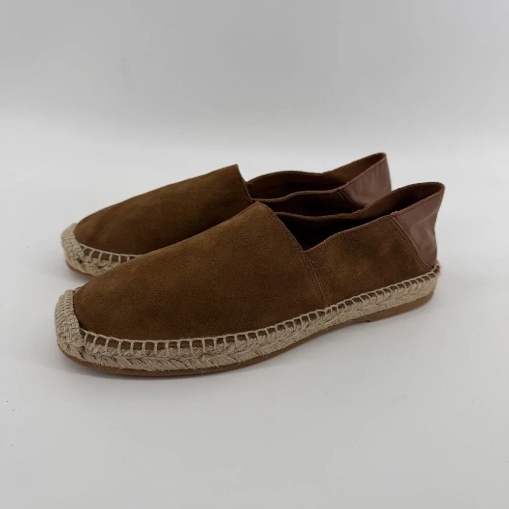 Todd Snyder‎ Espadrilles Mens 7 Brown Suede Leather Slip On Made in Spain Nomad